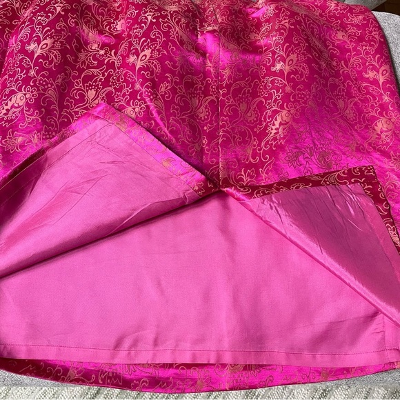 Donna Morgan Vintage Silk Blend Floral Print Fully Lined Jacket Skirt Set Suit - Picture 15 of 16